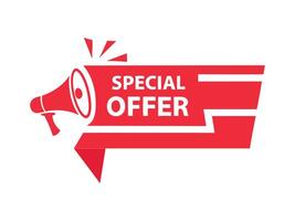 Eye-Catching Special Offer Label for Promotional Use vector