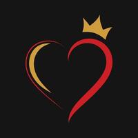 Royalty Heart Symbol Art vector