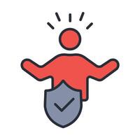 Integrity icon. .Editable stroke.linear style sign for use web design,logo.Symbol illustration. vector