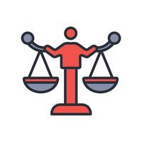 Ethics icon. .Editable stroke.linear style sign for use web design,logo.Symbol illustration. vector