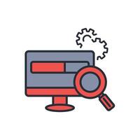 Search bar icon. .Editable stroke.linear style sign for use web design,logo.Symbol illustration. vector