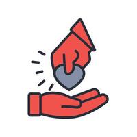 loyalty icon. .Editable stroke.linear style sign for use web design,logo.Symbol illustration. vector
