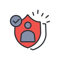 trustworthy icon. .Editable stroke.linear style sign for use web design,logo.Symbol illustration. vector