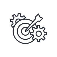 goal icon. .Editable stroke.linear style sign for use web design,logo.Symbol illustration. vector