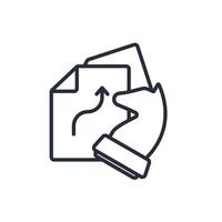 strategy icon. .Editable stroke.linear style sign for use web design,logo.Symbol illustration. vector