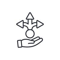 alternative icon. .Editable stroke.linear style sign for use web design,logo.Symbol illustration. vector