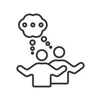 brainstorm icon. .Editable stroke.linear style sign for use web design,logo.Symbol illustration. vector