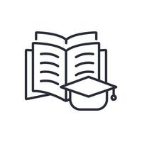 Education icon. .Editable stroke.linear style sign for use web design,logo.Symbol illustration. vector