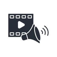 media icon. .Editable stroke.linear style sign for use web design,logo.Symbol illustration. vector