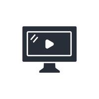 screen icon. .Editable stroke.linear style sign for use web design,logo.Symbol illustration. vector