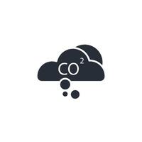 co2 icon. .Editable stroke.linear style sign for use web design,logo.Symbol illustration. vector