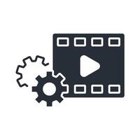 production icon. .Editable stroke.linear style sign for use web design,logo.Symbol illustration. vector