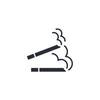 Cigarette icon. .Editable stroke.linear style sign for use web design,logo.Symbol illustration. vector