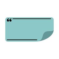 simple quote paper form illustration background. vector