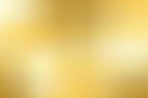 Gold Ribbed Glass texture background. Blur vintage mettalic empty banner. Mesh gradient reeded backdrop vector