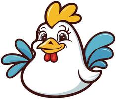 Chicken wings illustration design isolated chicken on white background vector