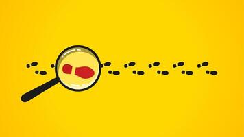The concept of fact-finding by detectives, investigation, analysis, and collection of evidence information vector