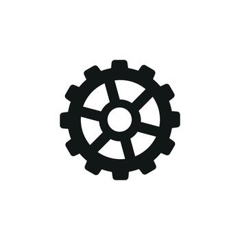 ajuste icono blanco antecedentes aislado imagen. negro ajuste firmar vector