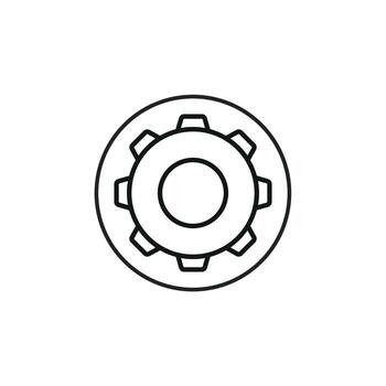 ajuste icono línea Arte blanco antecedentes vector