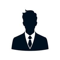 Anonymous Professional Silhouette - Formal Attire Icon vector