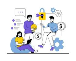 Collaborative Idea Development vector