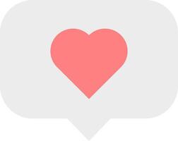 Simple heart balloon. Minimalist heart icon. vector