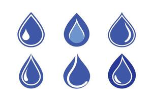 Water Drops Silhouette Set Clean and Minimal Collection vector