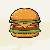 , hamburger or burger vector