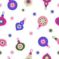 Christmas seamless pattern . illustration on a white background vector