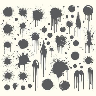Versatile Ink Splash Design Set