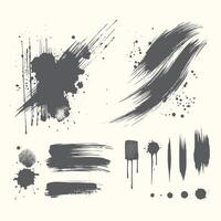 Clean Ink Splash Element Pack vector