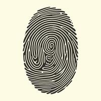 Fingerprint Style Icon Collection vector