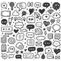 Hand drawn doodles on a white background vector