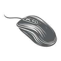 Computer mouse icon isolated on white background illustration vector