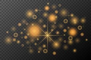 golden sparkles on background vector