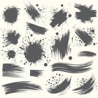 Simple Ink Splash Design Collection vector
