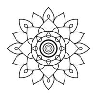 Geometric Mandala Coloring Book Design with Circular Patterns and Layers vector