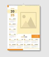 Calendar Design For Office Desk Or Wall vector