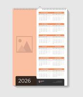 Calendar 2025, calendar 2026, 2030 week start Monday corporate set design template file. vector