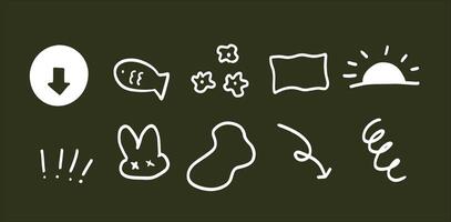 Minimalist Decorative Icons for Artistic Creations vector