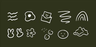 Fun Decorative Doodles for Unique and Creative Art vector