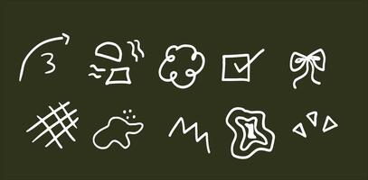 Simple Decorative Elements for Creative Projects vector