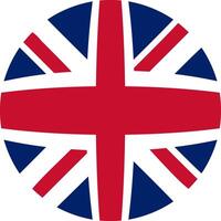 Great Britain Flag in Circular Shape - Illustration vector
