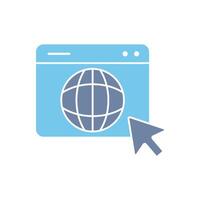 website concept line icon. Simple element illustration. website concept outline symbol design. vector