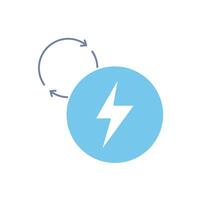 renewable energy concept line icon. Simple element illustration. renewable energy concept outline symbol design. vector