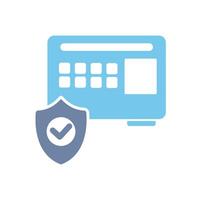 safe concept line icon. Simple element illustration. safe concept outline symbol design. vector