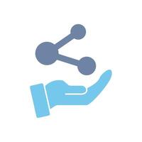 share concept line icon. Simple element illustration. share concept outline symbol design. vector