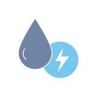 hydropower concept line icon. Simple element illustration. hydropower concept outline symbol design. vector