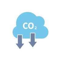 reduce co2 concept line icon. Simple element illustration. reduce co2 concept outline symbol design. vector