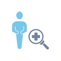 body check concept line icon. Simple element illustration. body check concept outline symbol design. vector